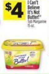 Dollar General I Can't Believe It's Not Butter! offer
