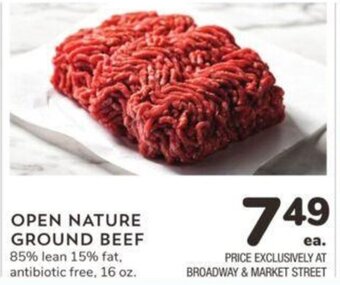 Albertsons Open Nature Ground Beef 16 oz offer