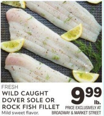 Albertsons Fresh Wild Caught Dover Sole or Rock Fish Fillet offer