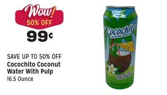 Grocery Outlet Coconut water with pulp offer