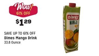 Grocery Outlet Mango drink offer
