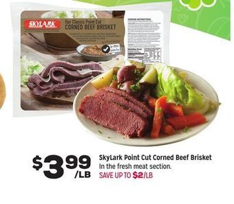 Grocery Outlet Skylark point cut corned beef brisket offer
