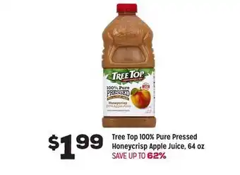 Grocery Outlet Tree top 100% pure pressed honeycrisp apple juice, 64 oz offer