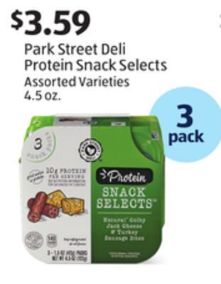 Aldi Park street deli protein snack selects offer