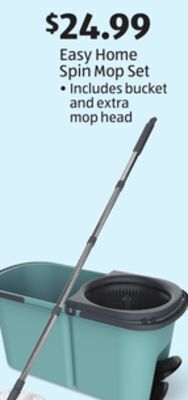 Aldi Easy home spin mop set offer