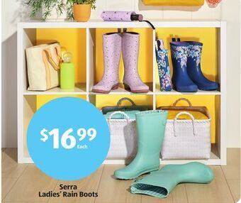 Aldi Serra ladies' rain boots offer