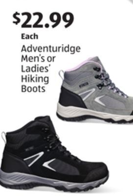 Aldi Adventuridge men's or ladies' hiking boots offer