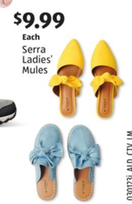 Aldi Serra ladies' mules offer