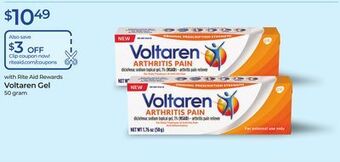 Rite Aid Voltaren gel offer