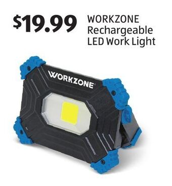 Aldi Workzone rechargeable led work light offer