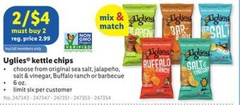 Lidl Uglies® kettle chips offer