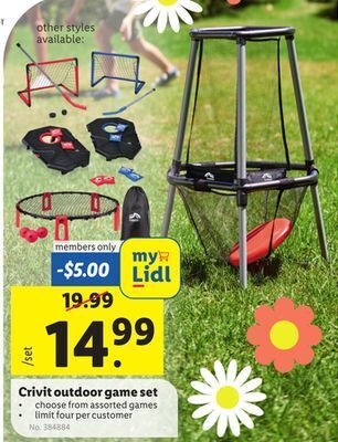 Lidl Crivit outdoor game set offer