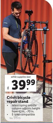 Lidl Crivit bicycle repair stand offer
