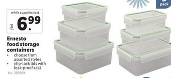 Lidl Ernesto food storage containers offer