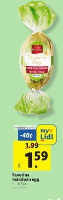 Lidl Favorina marzipan egg offer
