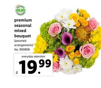 Lidl Premium seasonal mixed bouquet offer