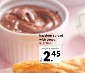 Lidl Hazelnut spread with cocoa offer