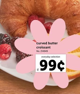 Lidl Curved butter croissant offer