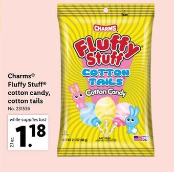Lidl Charms® fluffy stuff® cotton candy, cotton tails offer