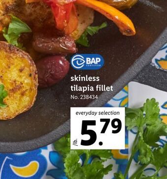 Lidl Skinless tilapia fillet offer