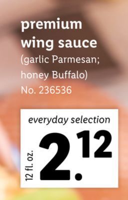 Lidl Premium wing sauce offer