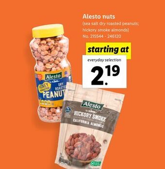 Lidl Alesto nuts offer