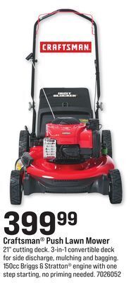 Ace Hardware Craftsman® push lawn mower offer