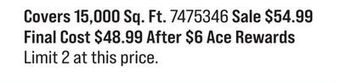 Ace Hardware Ace® 5m lawn fertilizer offer