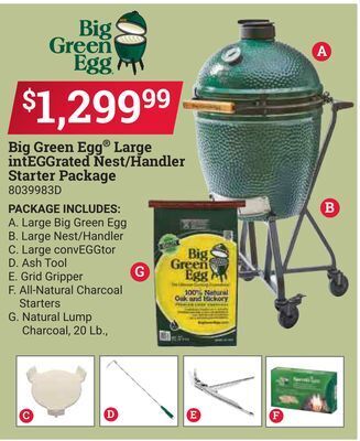 Ace Hardware Big green egg® large integgrated nest/handler starter package offer