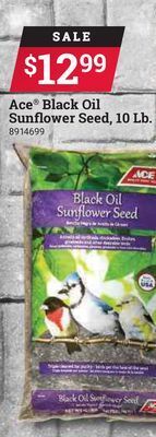 Ace Hardware Ace® black oil sunlower seed, 10 lb. offer