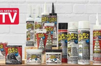 Ace Hardware Flex seal®, flex paste™, flex glue® or flex tape® rubberized sealants offer