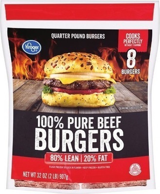 Kroger Kroger 80% lean beef patties offer