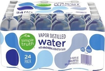 Kroger Simple truth vapor distilled water offer