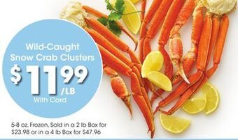 Kroger Wild-caught snow crab clusters offer
