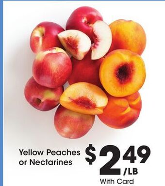 Kroger Yellow peaches or nectarines offer