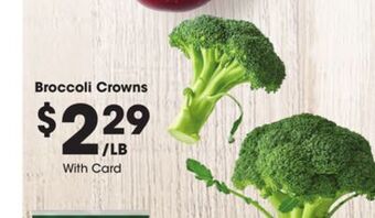 Kroger Broccoli crowns offer