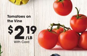 Kroger Tomatoes on the vine offer