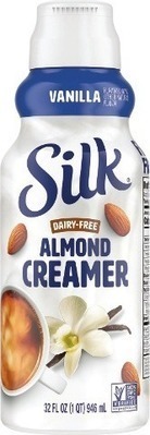Kroger Silk almondmilk or oatmilk coffee creamer offer