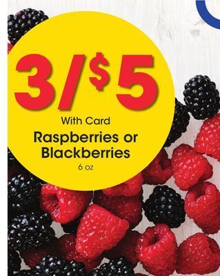 Kroger Raspberries or blackberries offer
