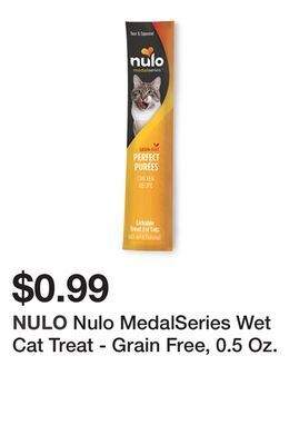 Petsmart Nulo medalseries wet cat treat - grain free, 0.5 oz. offer