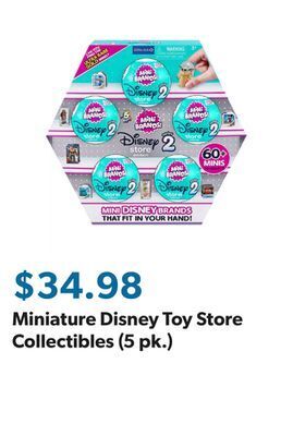 Sam's Club Miniature disney toy store collectibles (5 pk.) offer