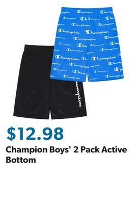 Sam's Club Champion boys' 2 pack active bottom offer