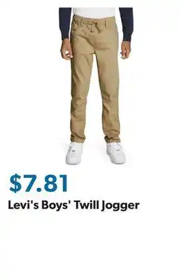 Sam's Club Levi's boys' twill jogger offer