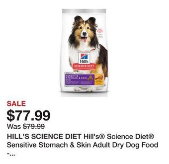 Petsmart Hill's® science diet® sensitive stomach & skin adult dry dog food - chicken & barley offer