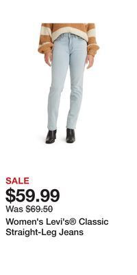 Kohl's Women's levi's® classic straight-leg jeans offer