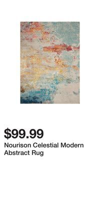 Kohl's Nourison celestial modern abstract rug offer