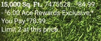 Ace Hardware Ace® crabgrass preventer with fertilizer offer