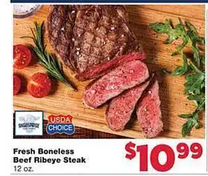 Family Fresh Market Fresh boneless beef ribeye steak offer