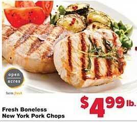 Family Fresh Market Fresh boneless new york pork chops offer