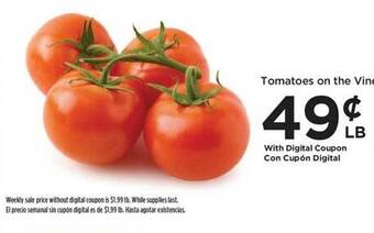Food 4 Less Tomatoes on the vine offer